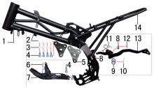 Подбор запчастей Рама EVO 110 BSE