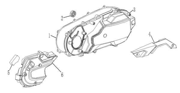 Left crankcase cover