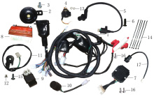 Подбор запчастей CABLE & ELECTRIC DEVICE S9 Motosuper