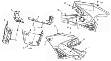 Подбор запчастей Боковая облицовка Кузов/Электрика ATV 600 (UA60A-6) ATV 600 SYM