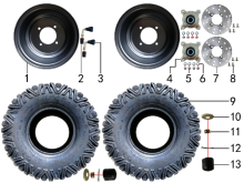 Подбор запчастей Колёса передние XT-1 BSE