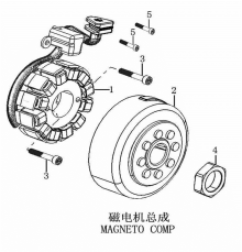 Подбор запчастей MAGNETO COMP ZS177MM (NC250) [30.123.8109] Двигатели