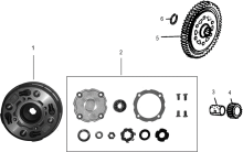 Подбор запчастей Clutch YX125 (E-0008-21-0236) semi-auto Двигатели