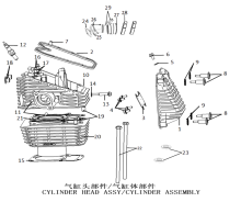 Подбор запчастей CYLINDER HEAD ASSY/CYLINDER ASSEMBLY ZS172FMM-7 (CB250RL) MJBS4D06 [30.123.2502] Двигатели