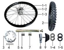 Подбор запчастей Колесо переднее Z10L(J10)-2022-101270019 Z10L BSE