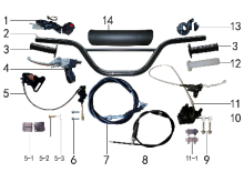 Подбор запчастей Руль EX 125E (до 2020) EX 125E BSE