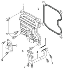 Подбор запчастей Клапанная крышка Двигатель GTS 300i EFI (LM30W-6) GTS 300i SYM