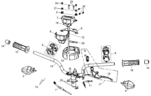 Подбор запчастей Руль Кузов/Электрика Jet 4 50 Naked (JD05W4-6) Jet 4 50 SYM