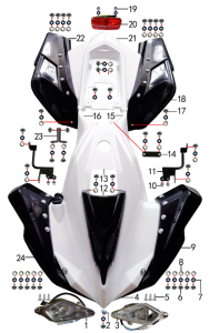 Подбор запчастей Облицовка XT-1 BSE