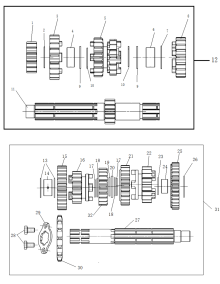 Подбор запчастей TRANSMISSION MAIN,COUNTER SHAFT ZS174MN-5 (NB300) Двигатели