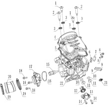 Подбор запчастей Голова цилиндра в сборе ZS194MQ (NC450) #2 Двигатели