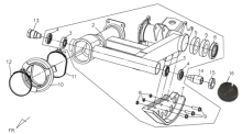 Подбор запчастей Передняя подвеска Кузов/Электрика ATV 300 (UA30A-6) ATV 300 SYM