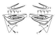 Подбор запчастей Боковой пластик Кузов/Электрика XS 125-K SYM