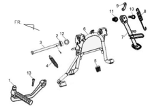 Подбор запчастей Подножки Кузов/Электрика Jet 4 50 Naked (JD05W4-6) Jet 4 50 SYM