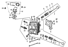 Подбор запчастей Головка цилиндра Двигатель Orbit 125 (AV12W-6 ABA) Orbit 125 SYM