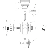 Подбор запчастей CRANKSHAFT CONNECTING-ROD ASSY/PISTON ZS174MN-5 (NB300) 30.124.0600 Двигатели