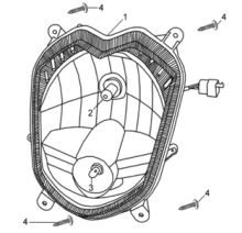 Подбор запчастей Фара Кузов/Электрика Orbit 125 (AV12W-6 ABA) Orbit 125 SYM