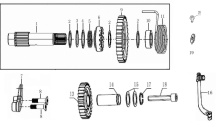 Подбор запчастей KICK STARTING SHAFT ASSEMBLY ZS194MQ (NC450) 30.125.0011 Двигатели