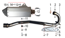 Подбор запчастей Выхлопная система Z10L(J10)-2022-101270019 Z10L BSE