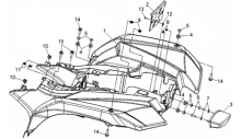 Подбор запчастей Задняя облицовка Кузов/Электрика ATV 600 (UA60A-6) ATV 600 SYM