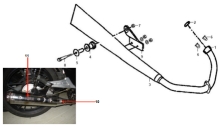 Подбор запчастей Глушитель Кузов/Электрика XS 125-K SYM