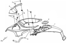 Подбор запчастей Облицовка, верх Кузов/Электрика ATV 600 LE ATV 600 SYM