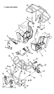 Подбор запчастей Бампер и багажник QR 400 Access Motor