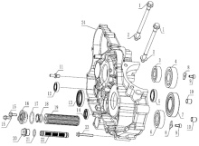 Подбор запчастей RIGHT CRANKCASE ZS194MQ (NC450) 30.125.0011 Двигатели