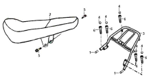 Подбор запчастей Сидение Кузов/Электрика XS 125-K SYM