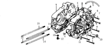 Подбор запчастей Картер YX125 (153FMI) electric starter Двигатели