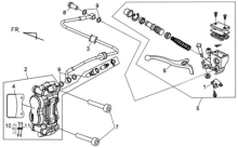 Подбор запчастей Передний тормоз Кузов/Электрика MaxSYM 400i (LX40A1-6-L4A ) MaxSYM 400 SYM