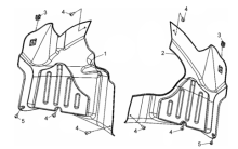Подбор запчастей Подкрылки Кузов/Электрика ATV 600 (UA60A-6) ATV 600 SYM