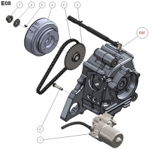 Подбор запчастей Стартёр/ротор генератора 1P44FMC (KTM50) Двигатели