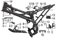 Подбор запчастей Рама PH10L - 150 (101190070) PH 150 BSE