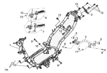 Подбор запчастей Рама Кузов/Электрика Jet 4 50 Naked (JD05W4-6) Jet 4 50 SYM