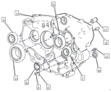 Подбор запчастей Правая крышка двигателя ZS194MQ (NC450) Двигатели