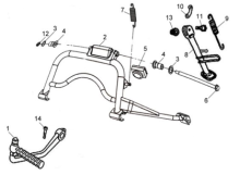 Подбор запчастей Подножки Кузов/Электрика Symphony SR-50 (AZ05W1-T) Symphony SR-50 SYM