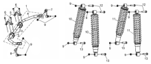 Подбор запчастей Задние стабилизаторы и перед./задние амотризаторы Кузов/Электрика ATV 600 (UA60A-6) ATV 600 SYM