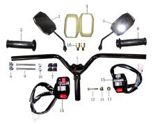 Подбор запчастей HANDLE BAR S9 Motosuper