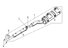 Подбор запчастей Глушитель Кузов/Электрика ATV 600 (UA60A-6) ATV 600 SYM