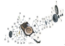 Подбор запчастей Сцепления, правая крышка картера HS152FMH (W110F) кикстартер МКПП Двигатели
