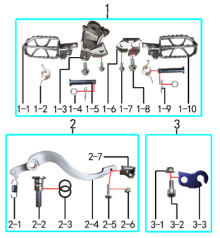 Подбор запчастей Подножки RTC-300R Y (M4Y) ПТС RTC-300R Y BSE