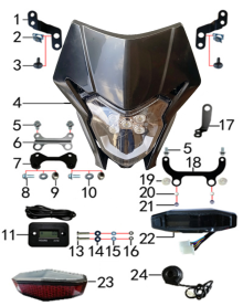 Подбор запчастей Фара и приборная панель Z5 (101360034-101360035) Z5 BSE