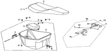 Подбор запчастей Седло и подседельная ёмкость Кузов/электрика Crox 125 SYM