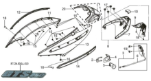 Подбор запчастей Боковая облицовка / Стоп сигнал Кузов/Электрика GTS 250 (LM25W-6_edited) GTS 250 SYM