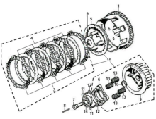 Подбор запчастей Сцепление Двигатель XS 125-K SYM