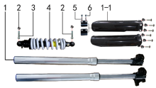 Подбор запчастей Амортизаторы PH10L MXR 125 MXR 125 BSE