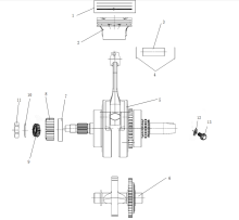 Подбор запчастей CRANKSHAFT CONNECTING-ROD ASSY/PISTON ZS174MN-5 (NB300) Двигатели