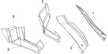 Подбор запчастей Боковая облицовка Кузов/Электрика ATV 250 SYM
