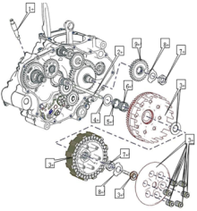 Подбор запчастей Сцепление ZS194MQ (NC450) Двигатели